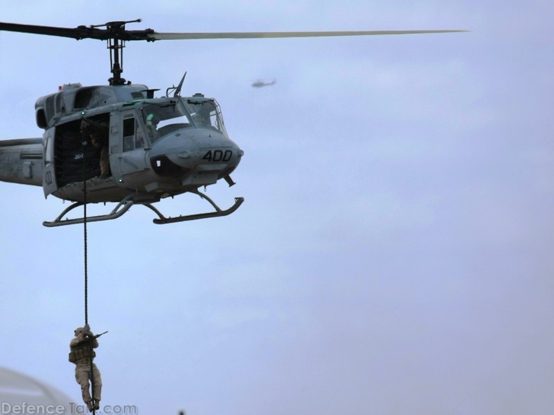 USMC UH-1 Helicopter MAGTF Exercise