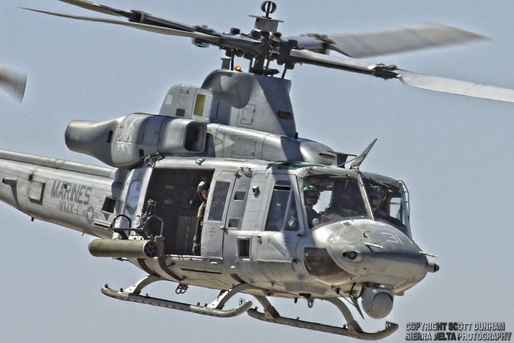 USMC UH-1Y Venom Attack Helicopter