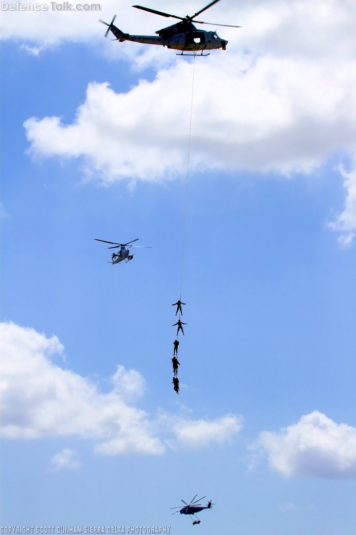 USMC UH-1Y Venom CH-53E Super Stallion and AH-1Z Viper