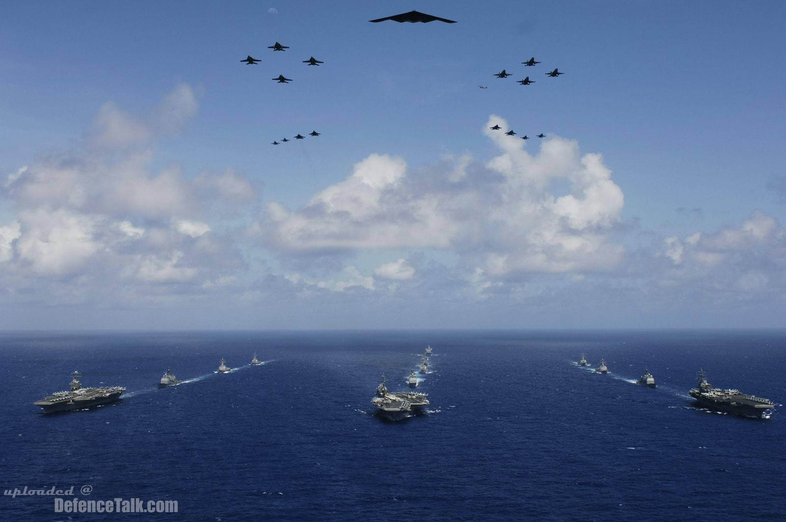 USS Abraham Lincoln (CVN 72), USS Kitty Hawk (CV 63) and USS Ronald Reagan