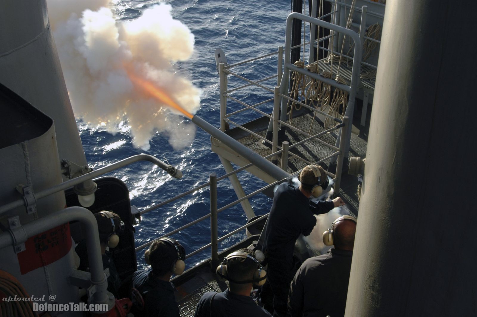 USS Bataan (LHD 5) .40mm saluting battery