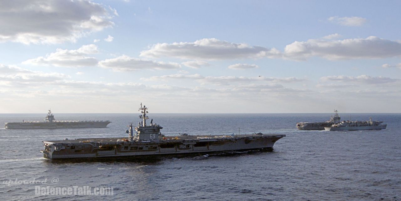 USS Dwight Eisenhower Carrier Battle Group on exercises in Atlantic