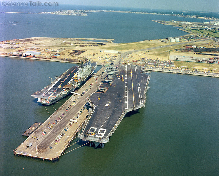 USS Nimitz and HMS Ark Royal