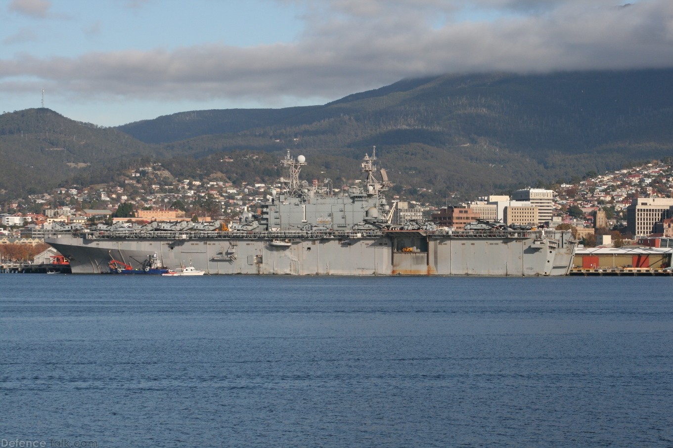 USS Tarawa LHA-1 visiting Hobart, May 11, 2008.