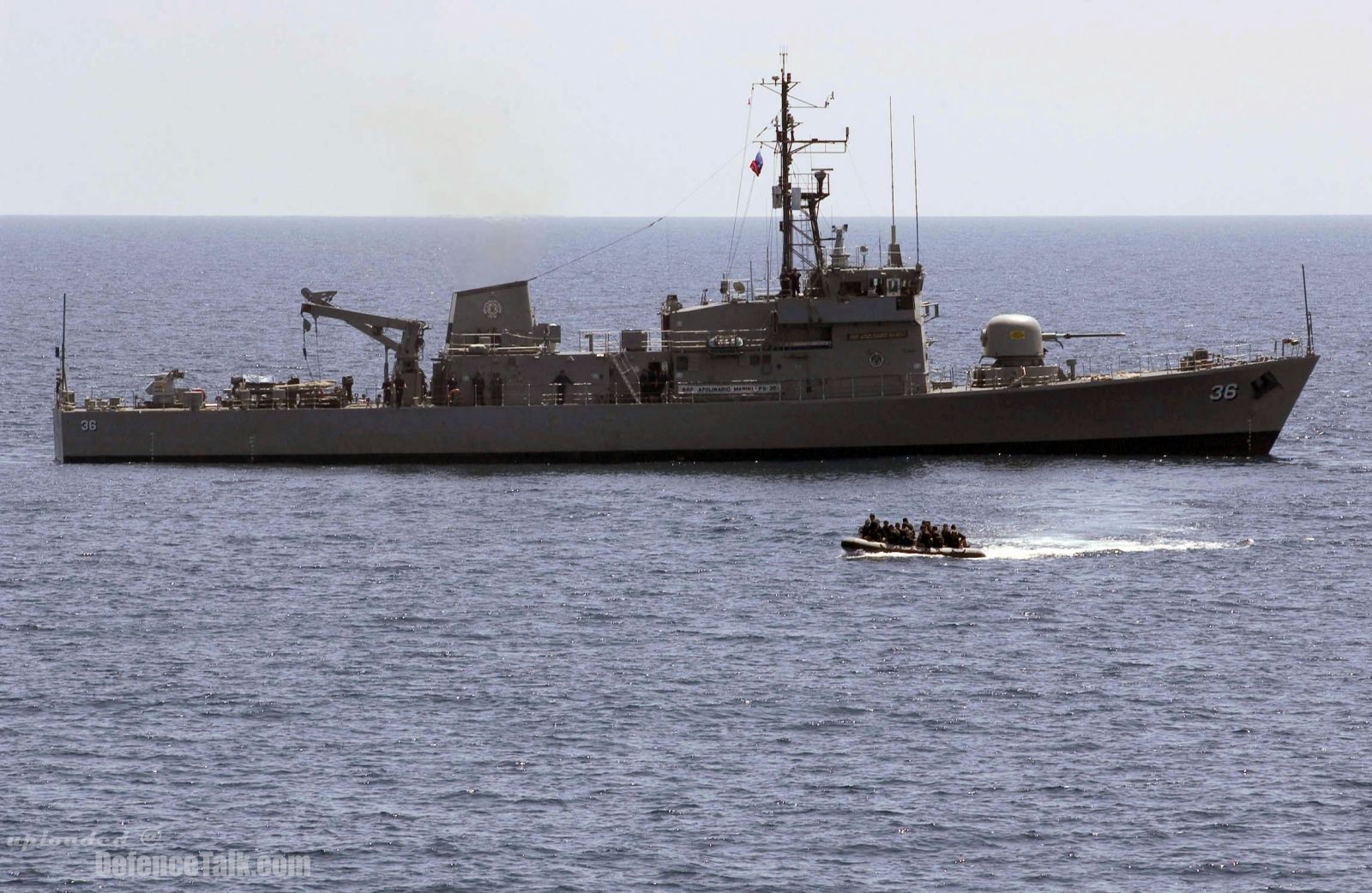 USS Tortuga (LSD 46) and corvette Apolinario Mabini (PS 36)