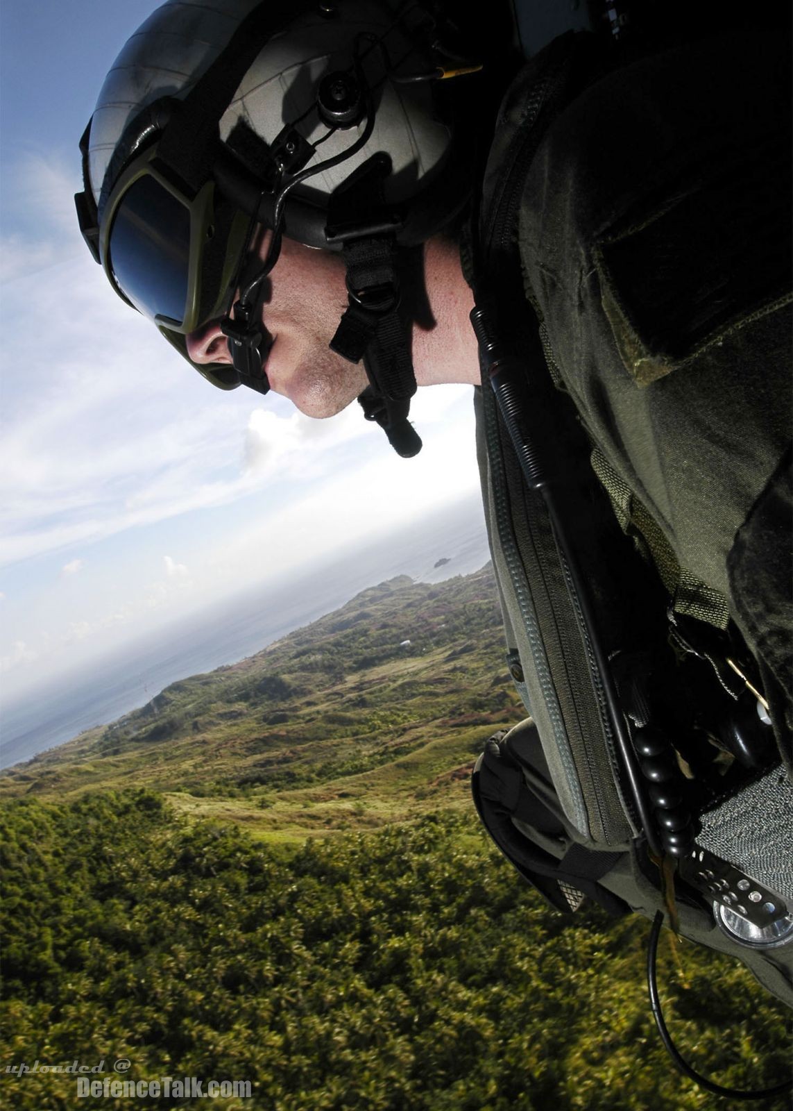 Valiant Shield 2006 - on HH-60H helicopter