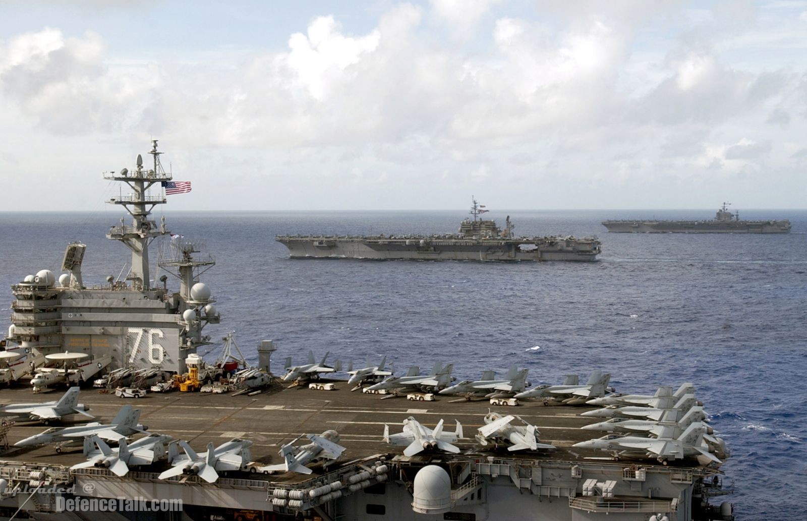 Valiant Shield 2006 - U.S. Navy aircraft carriers USS Ronald Reagan (CVN 76