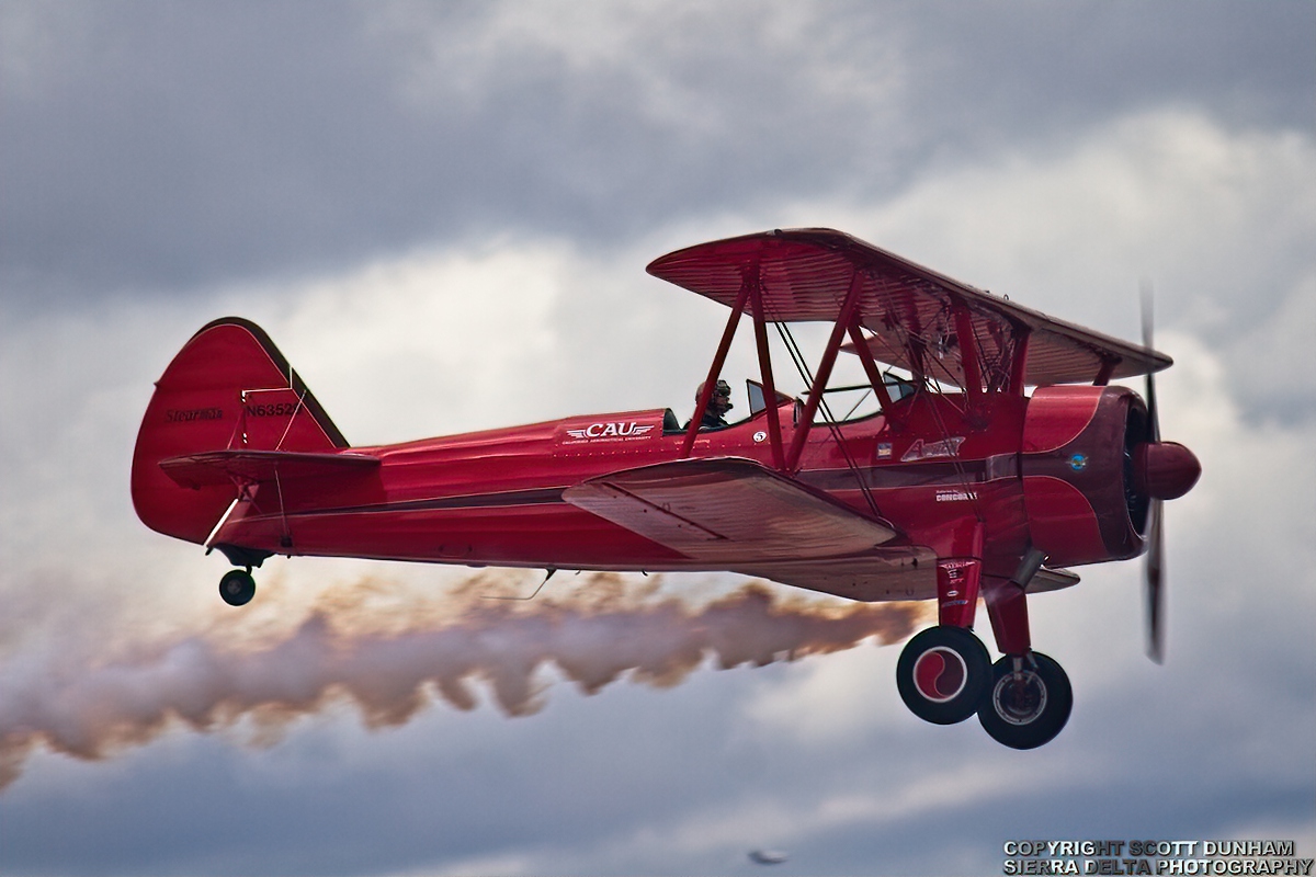 Vicky Benzing Stearman PT-17 Biplane Trainer