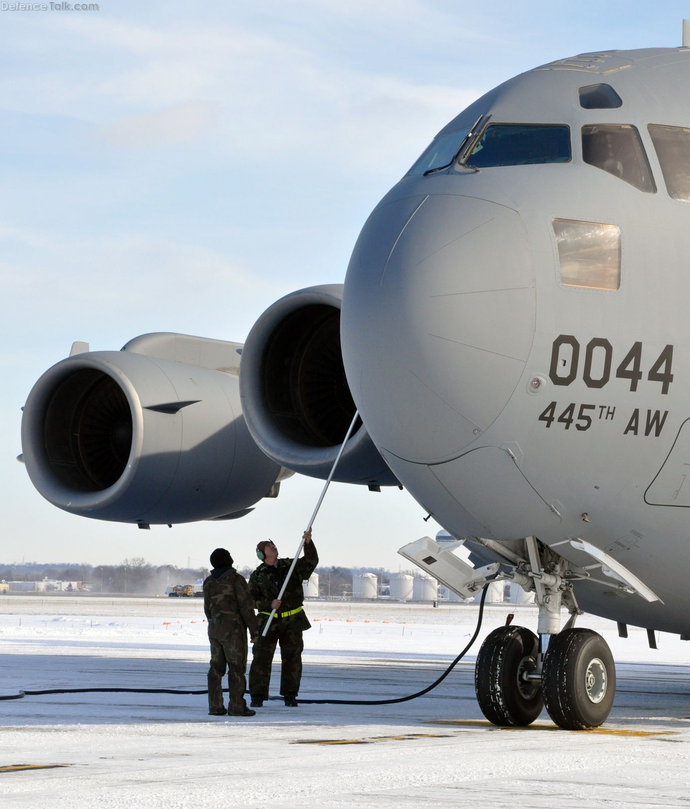 Work on a C-17 Globemaster III