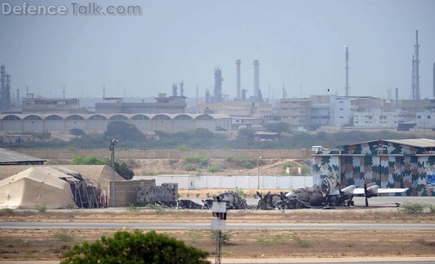 Wreckage of P-3C Orion Aircraft - PNS Mehran