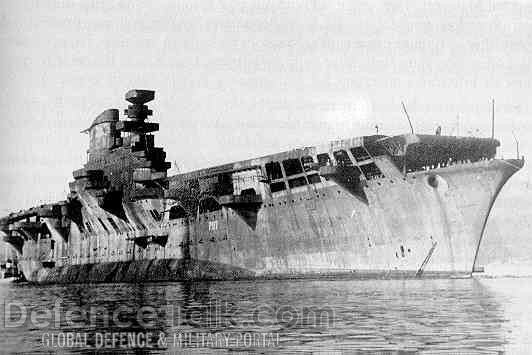 WWII Italian aircraft carrier Aquila