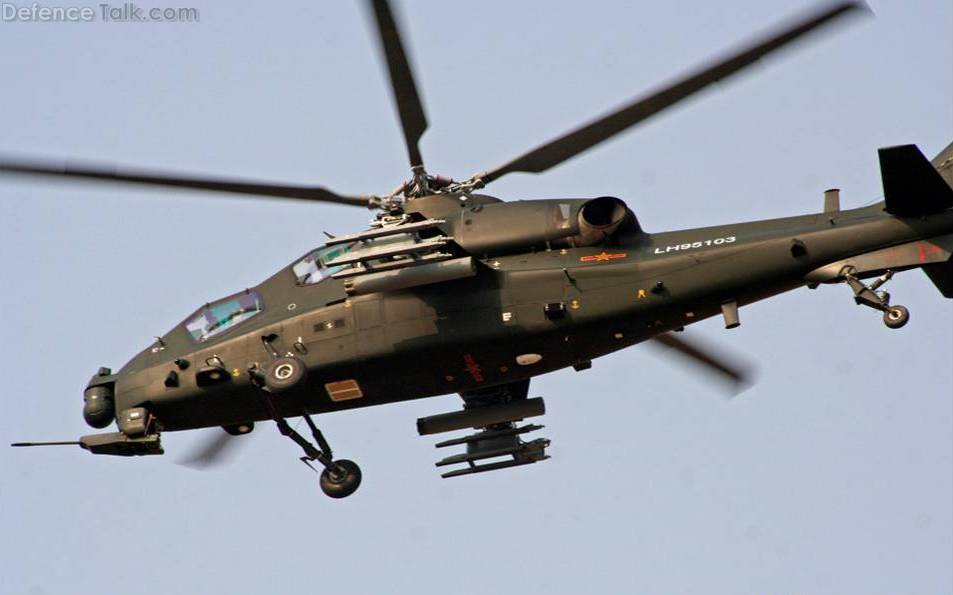 WZ10 Attack helicopter in end of 2011 3