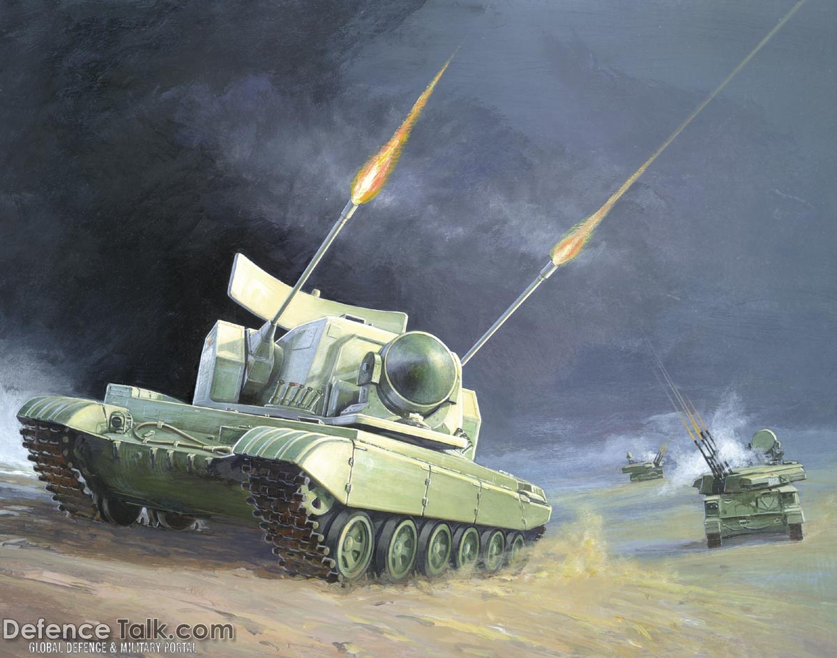 ZSU Anti-Aircraft Guns - Military Weapons Art