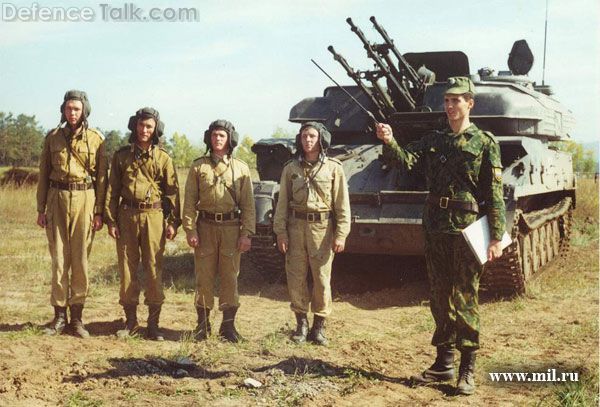 Zu-23-4 with crew