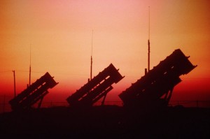 patriot_missile_battery_at_sunset