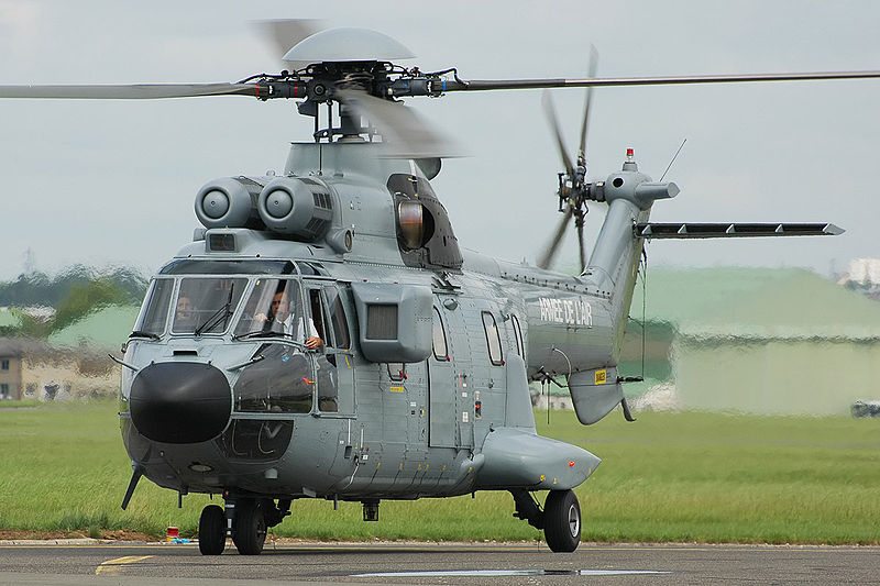 Six Super Puma AS332 C1e Helicopters 