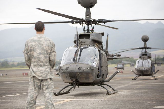 Kiowa Warrior helicopters