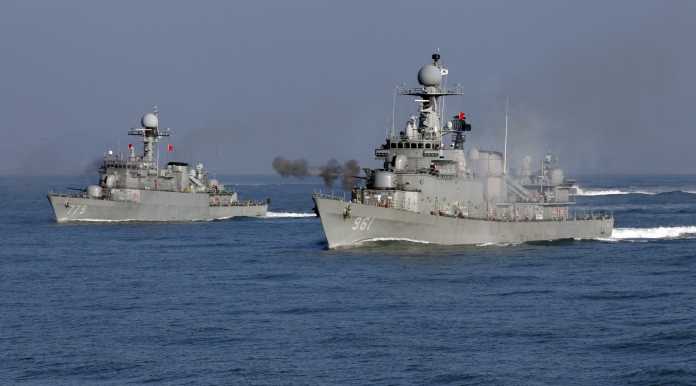 Naval drill in Yellow Sea
