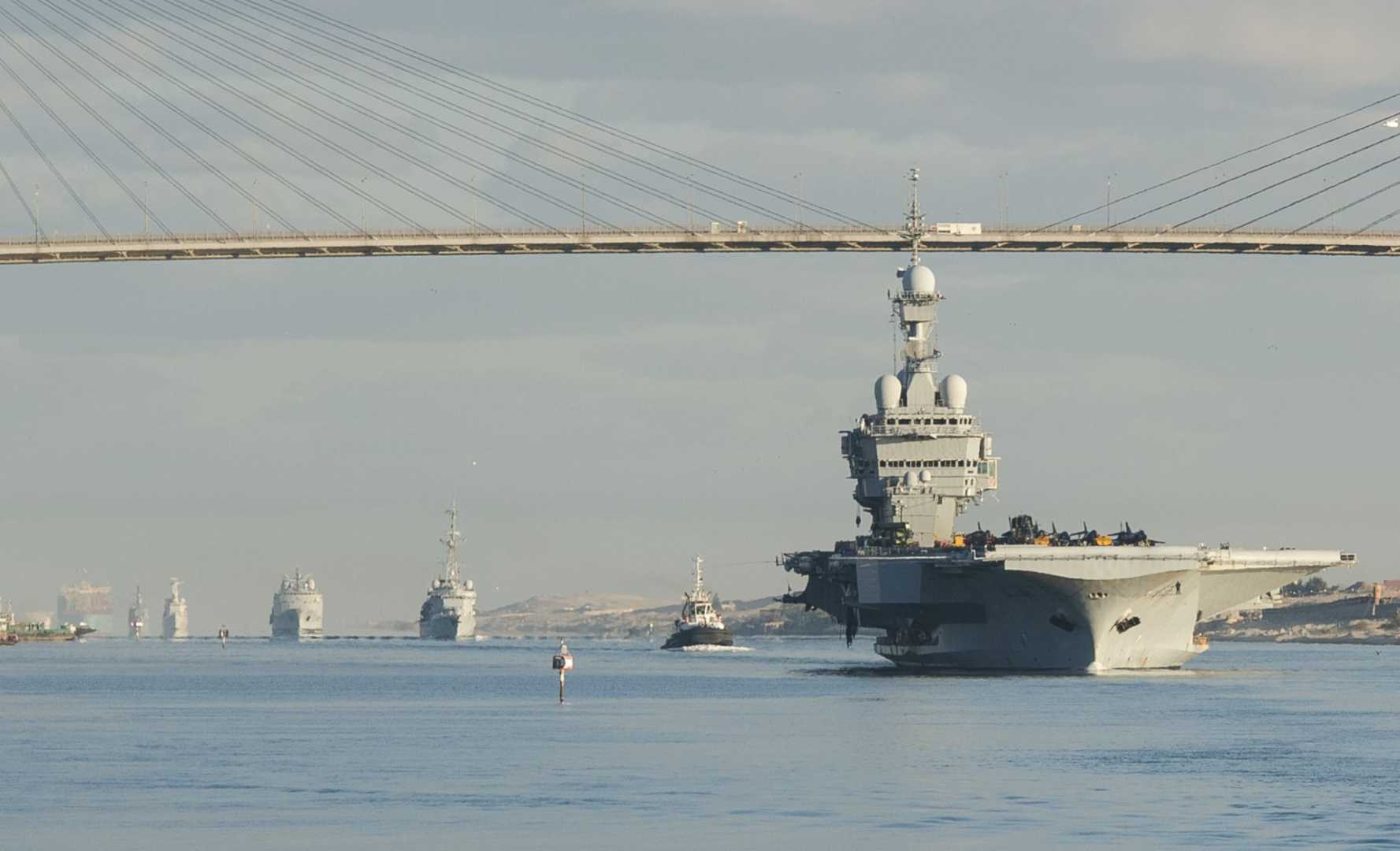 French navy nuclear aircraft carrier Charles de Gaulle (R91)