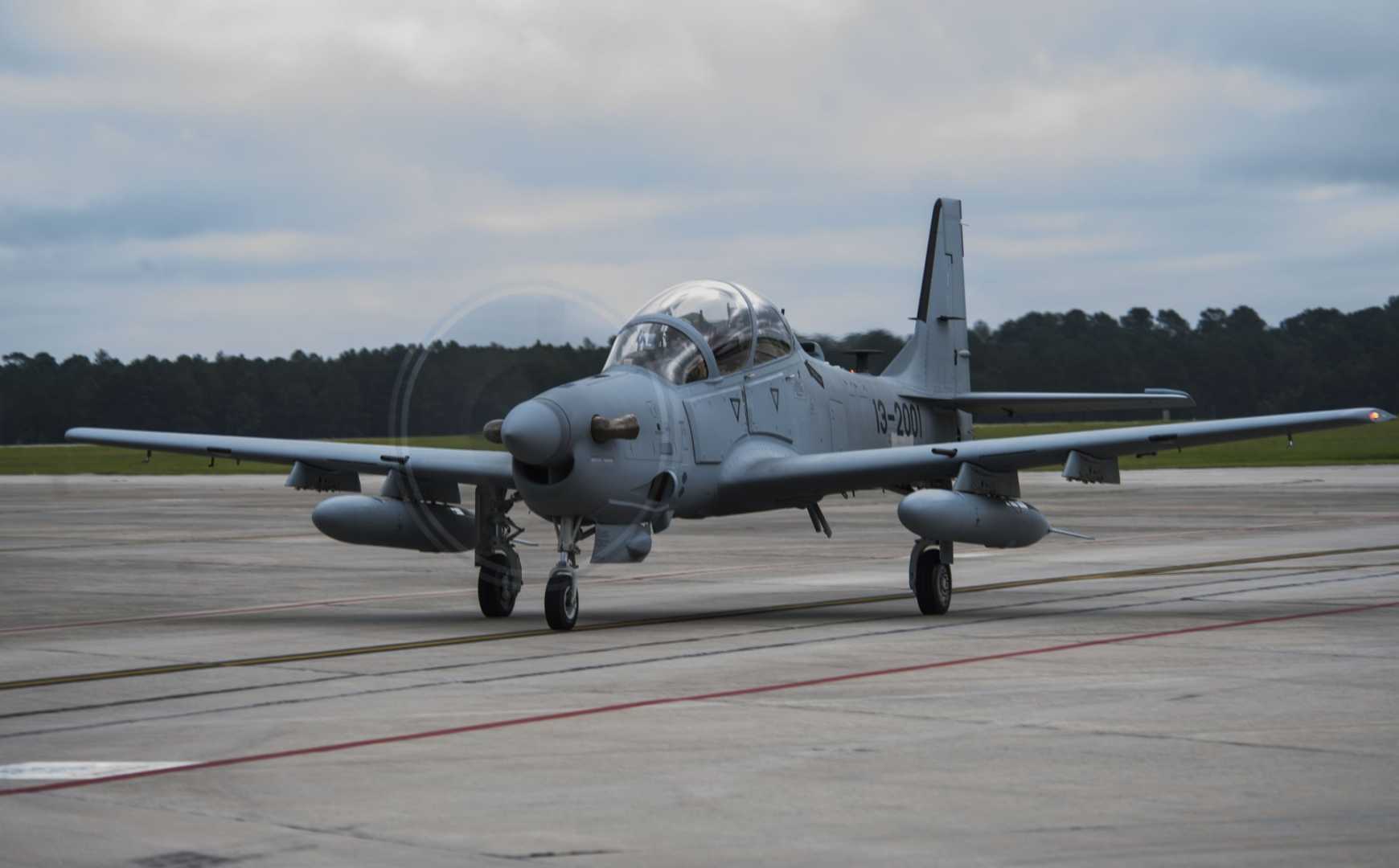 A-29 Super Tucano arrives at Moody AFB