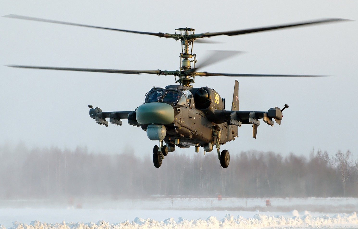 Serial Ka-52 at Torzhok Air Base