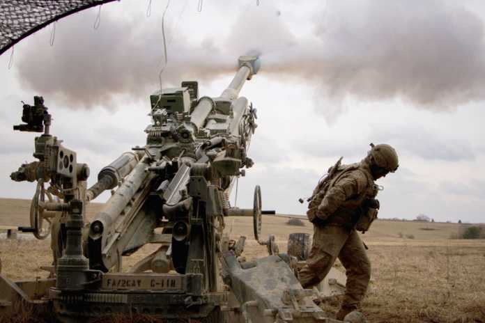 US Army NATO Artillery training web