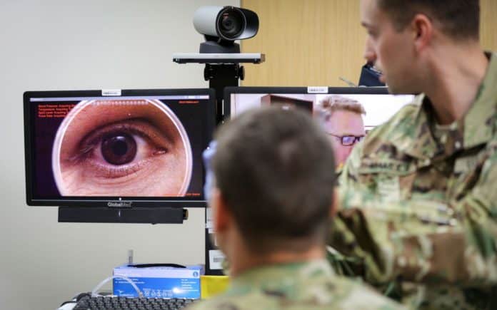 US Army digital external ocular camera