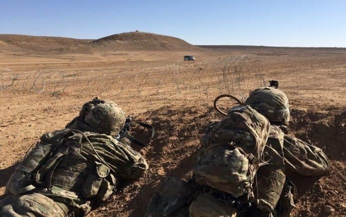 us soldiers training small arms