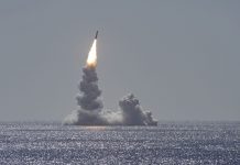 unarmed Trident II (D5LE) missile