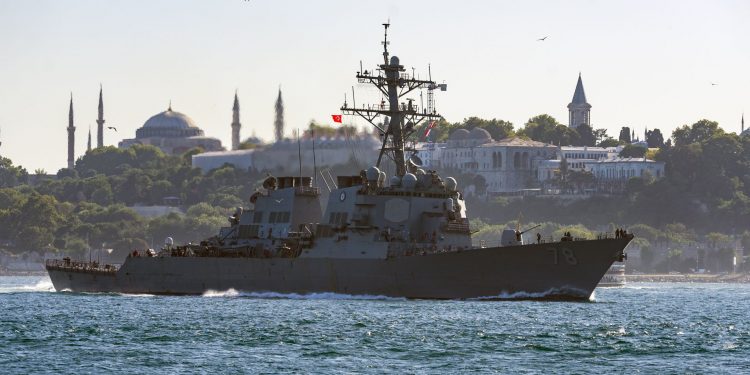 US Navy Destroyer USS Porter Returns to Black Sea
