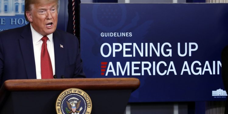 US outlines phased reopening, as China faces virus ire