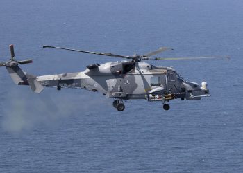 Royal Navy Test Fires Martlet Missiles from Wildcat Helicopter