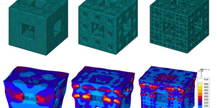 Shock-dissipating fractal cubes could forge high-tech armor