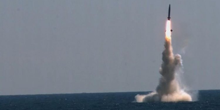 South Korea fires first submarine-launched ballistic missile