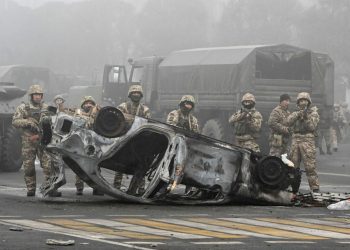 Moscow-led alliance sends first troops to Kazakhstan