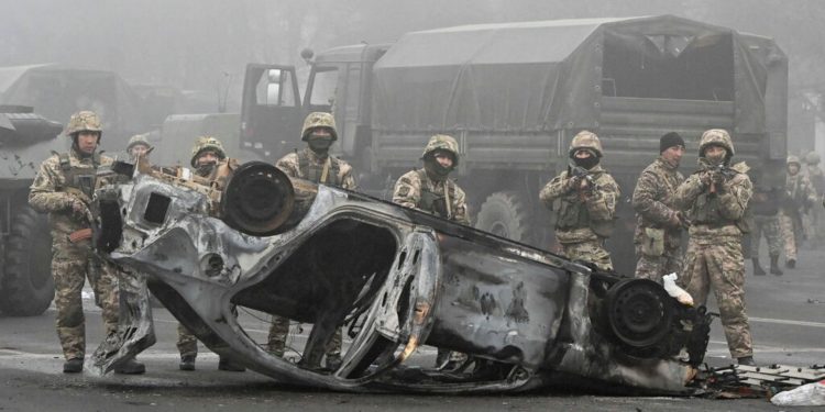 Moscow-led alliance sends first troops to Kazakhstan
