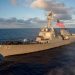 US Navy warship transits through Taiwan Strait