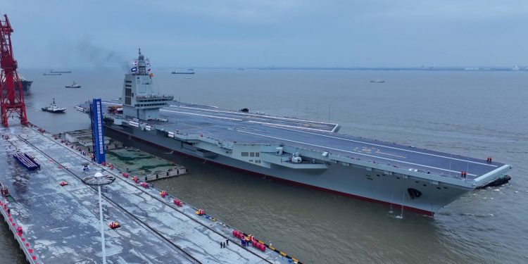 China’s new aircraft carrier conducts first sea trials: state media